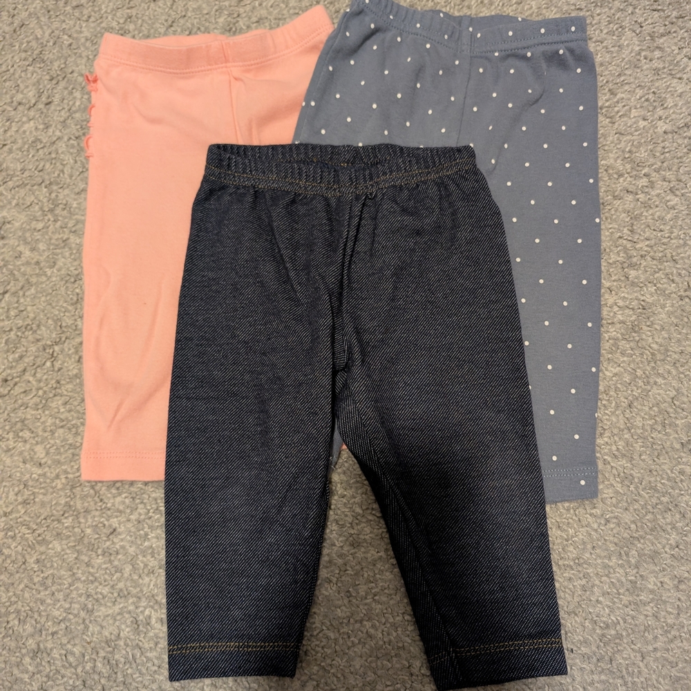 Kids' Assorted Color Leggings Set